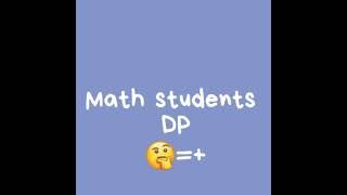 SM SIMPLE STATUS // MATH STUDENTS DP