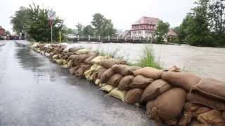 Hochwasser in Kolbermoor, Bad Aibling und Rosenheim