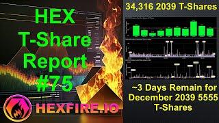 HEX T-Share Report #75,  ~3 Days Remain for December 2039 5555 T-Shares