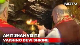 Watch: Amit Shah Offers Prayers At Vaishno Devi Temple In Jammu