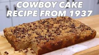 Vintage ‘Cowboy Cake’ Recipe from a Mystery Cookbook