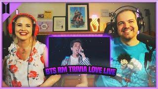 PRODUCERS REACT [ARCHIVE] - BTS RM Trivia Love Live Reaction