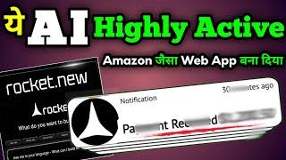 Unbelievable! This AI Built Pro Web App in 20 Minutes – Rocket.new + Start Earning! Full Guide!