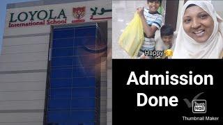 Arhaan Admission | Qatar School | Collecting Books & Uniform