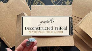 How To Use The Deconstructed Trifold Waterfall Folio Album For Crafting | Waterfall Album