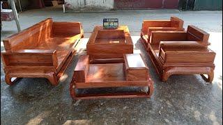 Nội Thất Gỗ Phòng Khách Đẹp Hiện Đại Bàn Ghế Sofa Zito Đùi Gà Gỗ Hương Đá Siêu Vân Đồ Gỗ Giá Gốc