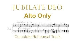 Complete ALTO ONLY Rehearsal Track for Jubilate Deo by Dan Forrest