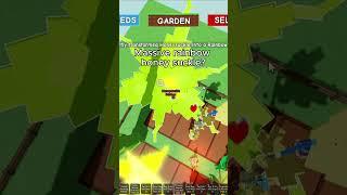 Massive rainbow honey suckle in grow a garden? #roblox #growagarden #edit #meme
