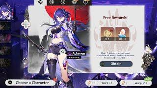 GOOD NEWS! GET THIS 27 FREE PULLS FOR ACHERON BANNER OR SUNDAY RELEASE - Honkai: Star Rail