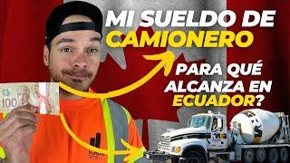 SUELDO CANADIENSE: camionero canadiense en ECUADOR