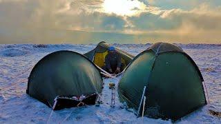 Extreme Winter Mountain Camp in the Snow