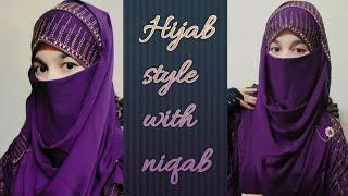 Full body coverage hijab tutorial with niqab || hijab style || Farzana Bithee 