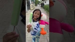 LEIKA BELI ES LILIN POTONG VIRAL DI BORONG SEMUA SAMA LEIKA‼️ #leika #viral #shorts #eslilin