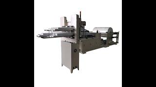 How to operate four decks napkin tissue paper folding machine