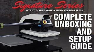 HPN Signature Series 16x20 Double Station Pneumatic Heat Press Unboxing