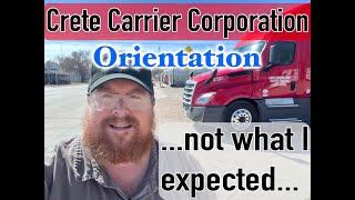 Crete Carrier | Orientation | It's not as I was told