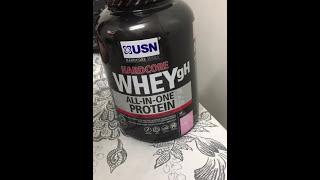 USN hardcore Whey gH protein unboxing(strawberry smoothie flavour)