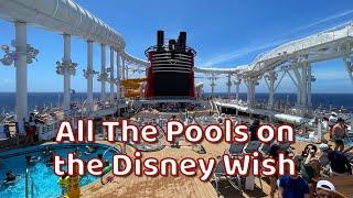 Exploring All The Pools On The Disney Wish (Decks 11-14)