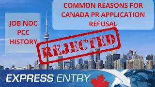 Common Reasons For Canada PR Application Rejection