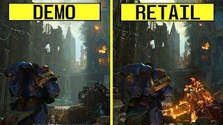 Warhammer 40000: Space Marine 2 Demo vs Retail PC RTX 4080 4K Ultra Graphics Comparison