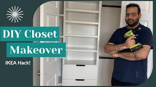 DIY Closet Organizer | Closet Makeover | IKEA Besta Hack | Take Two Vlogs