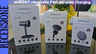 RECENSIONE - Amegat dispositivi per la ricarica wireless di Iphone Apple Watch e AirPods con Magsafe