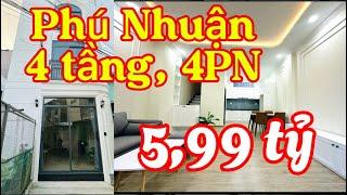 Bán nhà Phú Nhuận: xây mới 1 trệt 2 lầu và sân thượng lớn. Chỉ 5,99 tỷ. Rẻ!!!