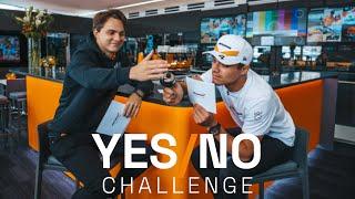 Lando Norris and Oscar Piastri play the Yes / No challenge