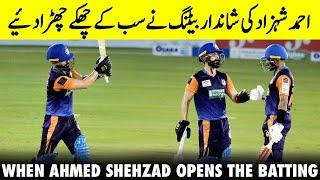 When Ahmed Shehzad Opens The Batting | KP vs Central Punjab | Match 8 | National T20 2021 | MH1T