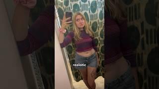 Realistic trying on my thrift finds!! This one was sad… 