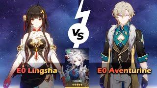 E0 Lingsha vs E0 Aventurine x E0 Feixiao | Comparison | MOC12 | HSR | V2.5 |