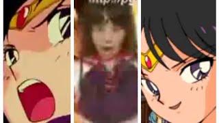 all transformations and attacks sailor Mars anime movie game!