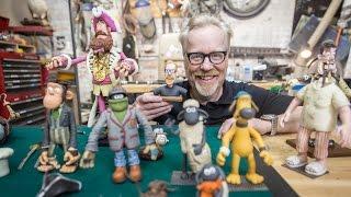 Adam Savage Meets Aardman Animations' Puppets!