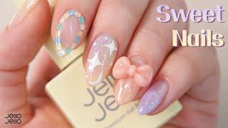 [ENG] 젤로젤로 Ι 달콤한 기념일에 어울리는 셀프네일 Ι Sweet Day Nails