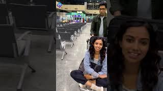 పాపం అడివి శేష్ Adivi Sesh and Meenakshi Chaudhary Funny Video at Airport | HIT 2 | Filmylooks