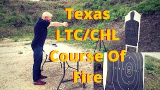 Texas License To Carry (LTC/CHL) Proficiency Demonstration Course of Fire - Range Qualification