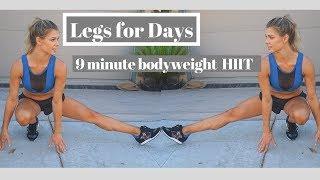 LEGS FOR DAYS | 9 Min Total Body HIIT Workout With Coach Krystal