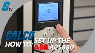 How to set up the ABB ACS880 Variable Frequency Drive