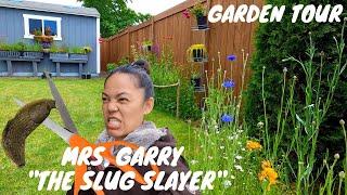 Garden Tour - slug killer Mrs. Garry "THE SLUG SLAYER"