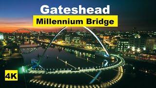 Gateshead Millennium Bridge - the world's first and only tilting bridge