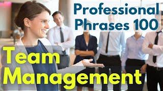 Team Management Professional Phrases "Elevate Your Leadership Skills!" | Business English Learning