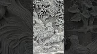 Phù điêu tranh tứ quý được khắc thủ công từ Đá tự nhiên nguyên khối !