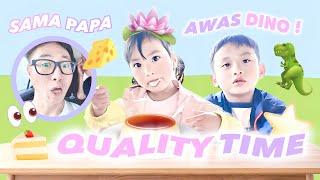 QUALITY TIME PAK BAMBANG DAN MAS NATSUKI DAN RITSUKI BESTI MAIN KE MUSEUM DINO