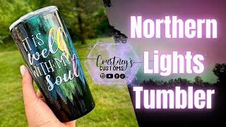 NORTHERN LIGHTS EPOXY TUMBLER