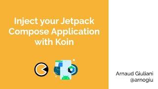 Inject your Jetpack Compose Application with Koin