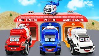 Super Rescue Team | Fire Truck, Police Car, Ambulance | Dinky TV