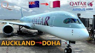 17 Hours in the QSuite |  Auckland - Doha  | Airbus A350-1000 | Flight Report (# 153)