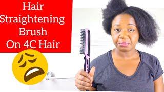 I Tried a Hair Straightening Brush on my Thick Hair by Yasser K