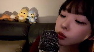 ASMR 오늘은 잠들때까지 뽀뽀해줄게🩷(kissing sounds and mouth sounds)