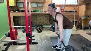 Strict Form Barbell Romanian Deadlifts for the Hamstrings